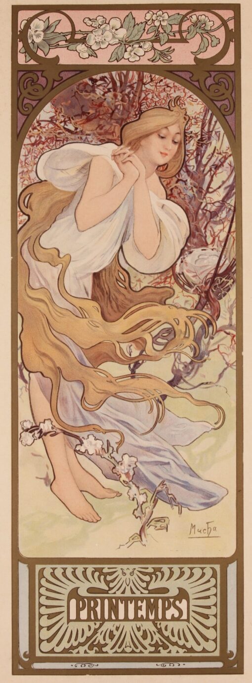 originele lithografie Alphonse Mucha 1896