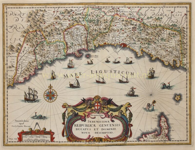 Ligurië, Republiek Genua – Willem Blaeu, ca. 1640