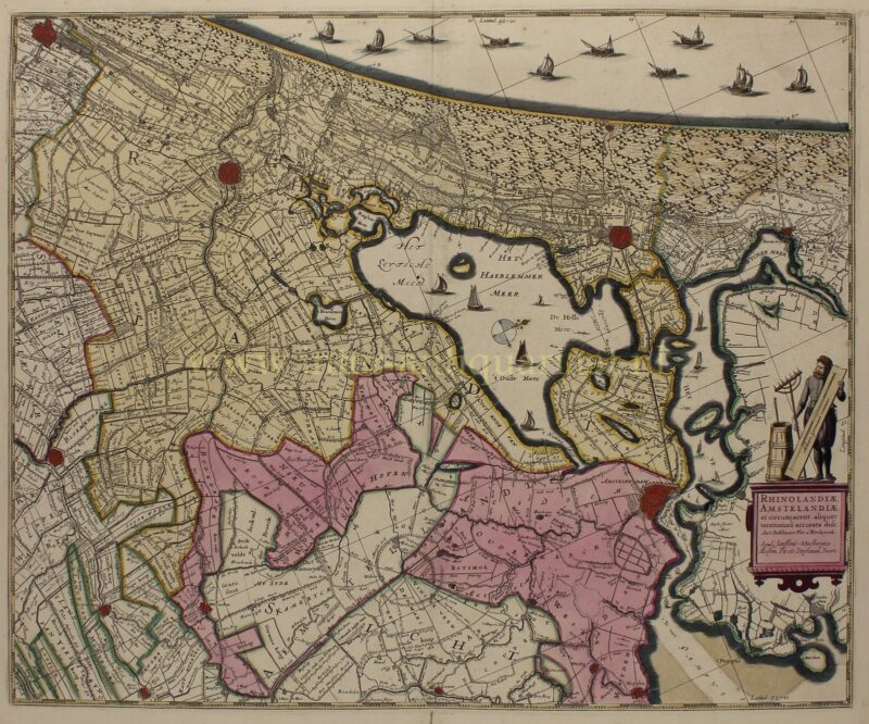 Rijnland en Amstelland – Moses Pitt, 1682