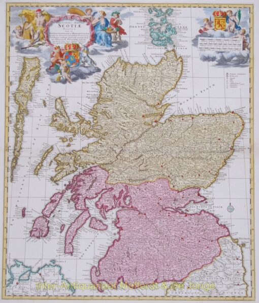 Scotland antique map - Schenk/Visscher