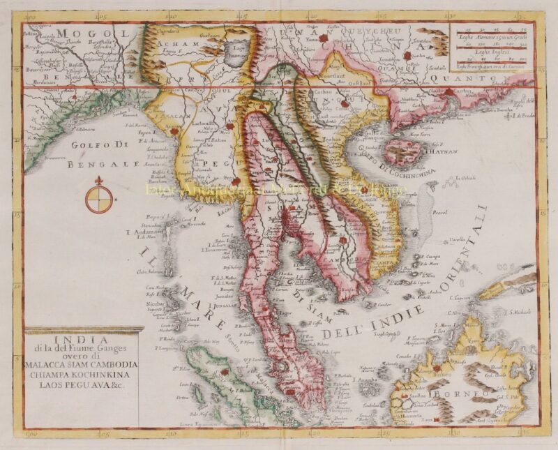 Zuidoost-Azië, Indochina, Maleisisch schiereiland – Giambattista Albrizzi, 1740-1762