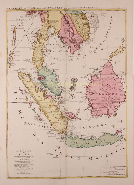 18e-eeuwse kaart Zuidoost-Azie
