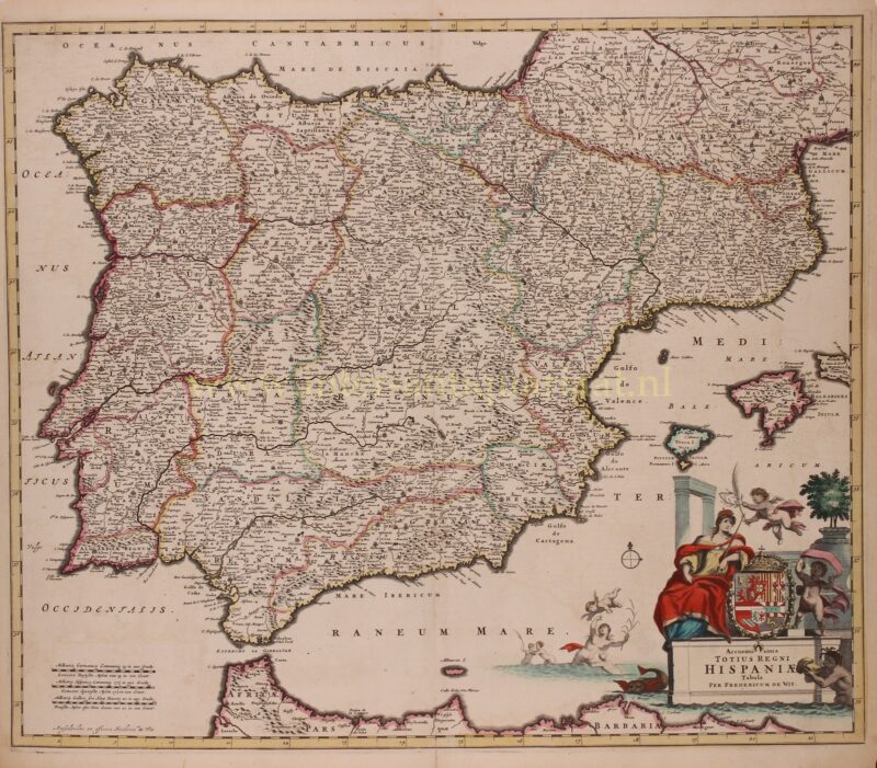Spanje en Portugal – Frederick de Wit, ca. 1680