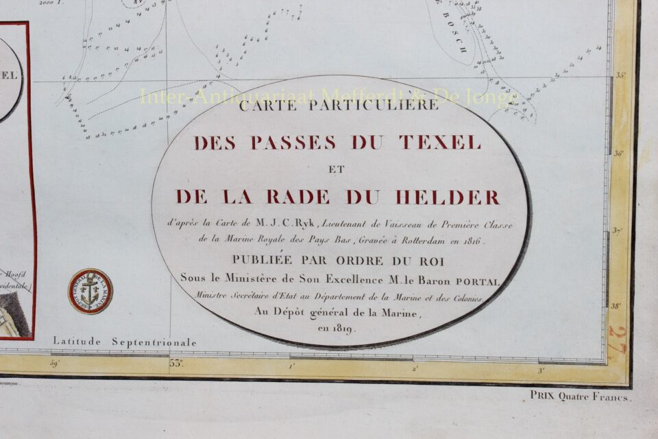 Marsdiep, Texelstroom - E. Collin naar Julius Constantijn Rijk, 1819 - Afbeelding 3