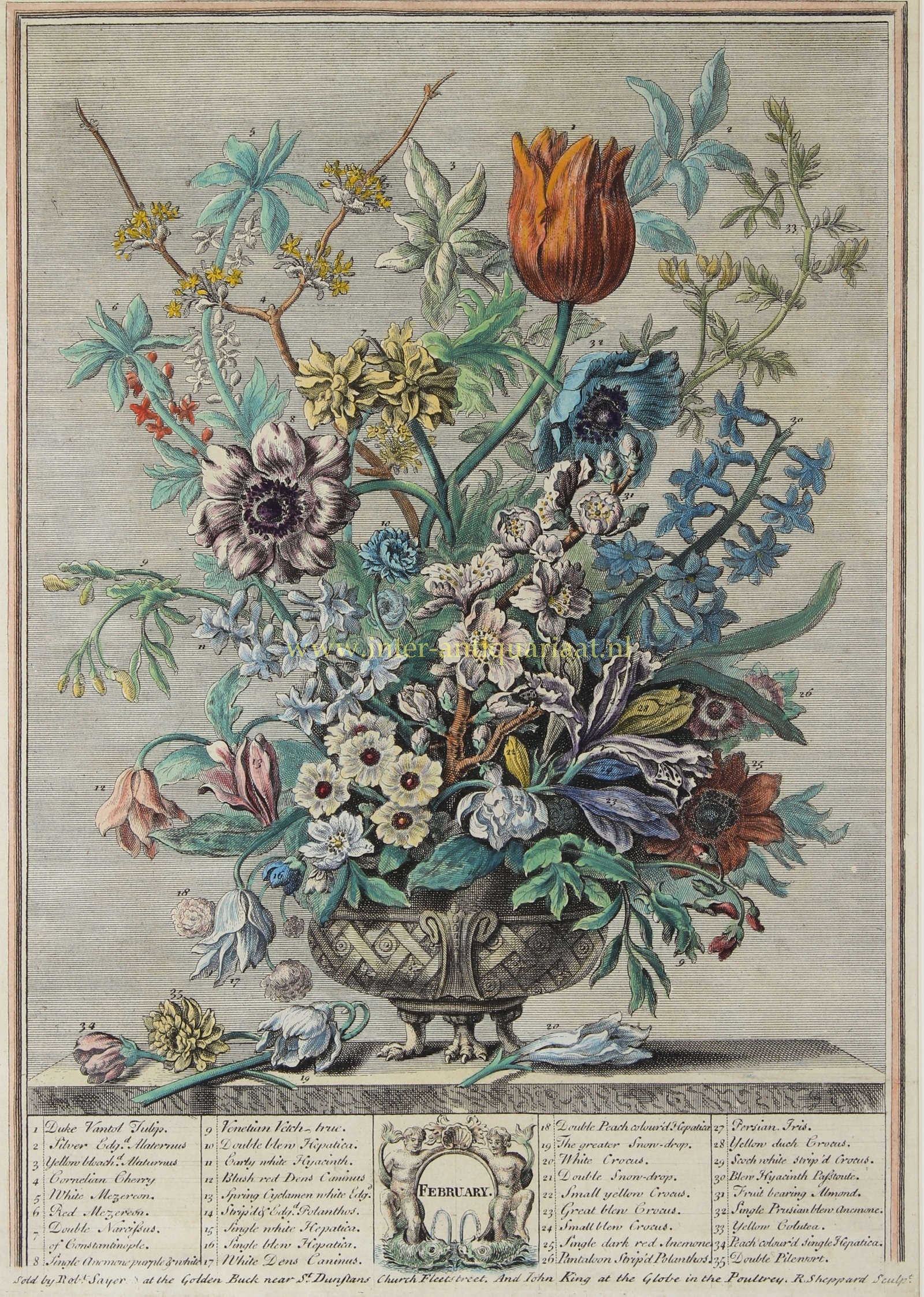 Twaalf Maanden - naar Pieter Casteels, ca. 1760-1770 - Afbeelding 3