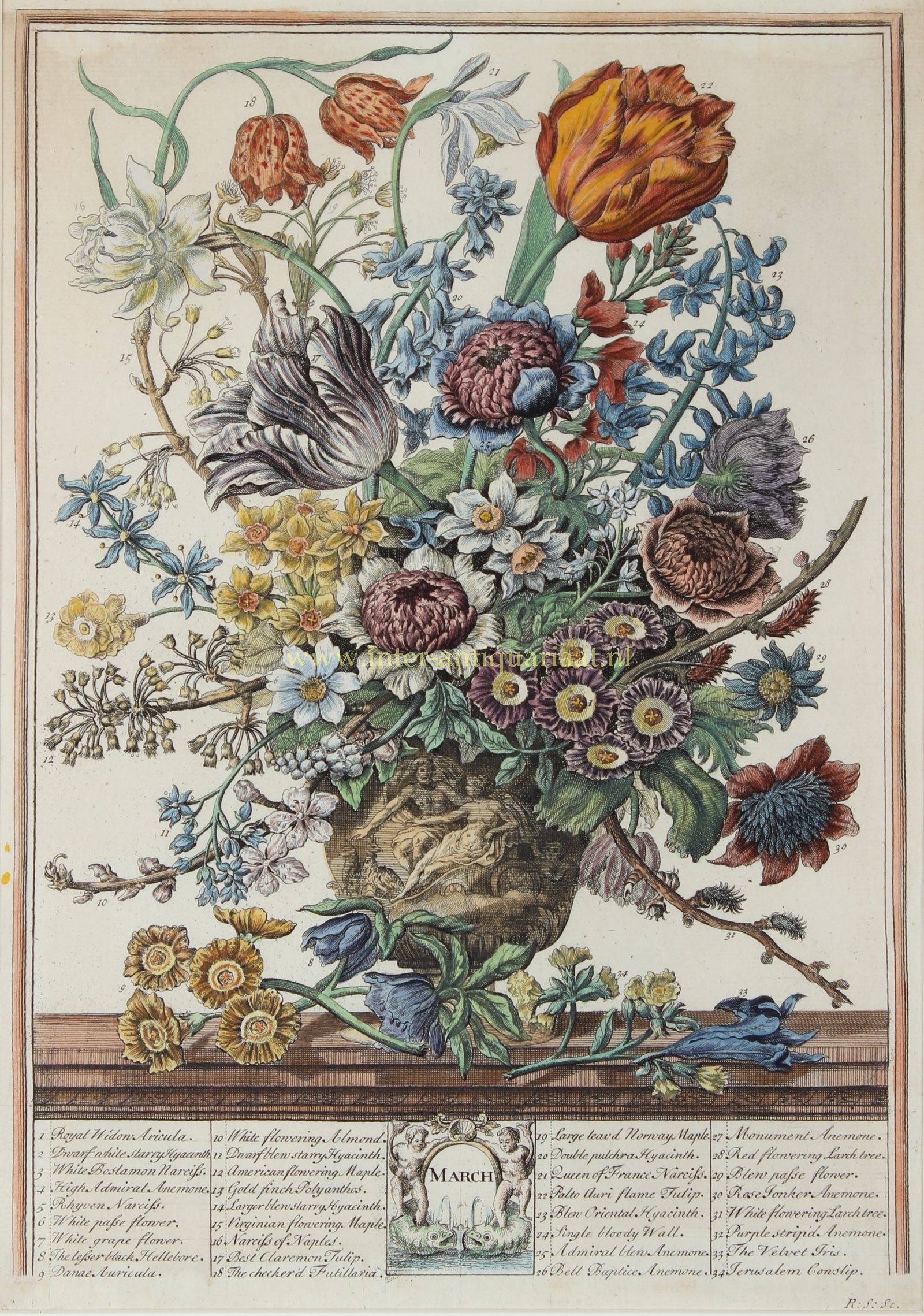 Twaalf Maanden - naar Pieter Casteels, ca. 1760-1770 - Afbeelding 4