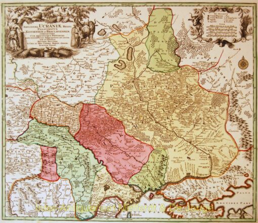 Ukraine antique map - Seutter