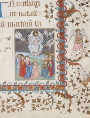 Verlucht manuscriptblad - Frankrijk, 16de- + 19de-eeuw - Afbeelding 4