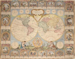 Wall map of the world - Clouet