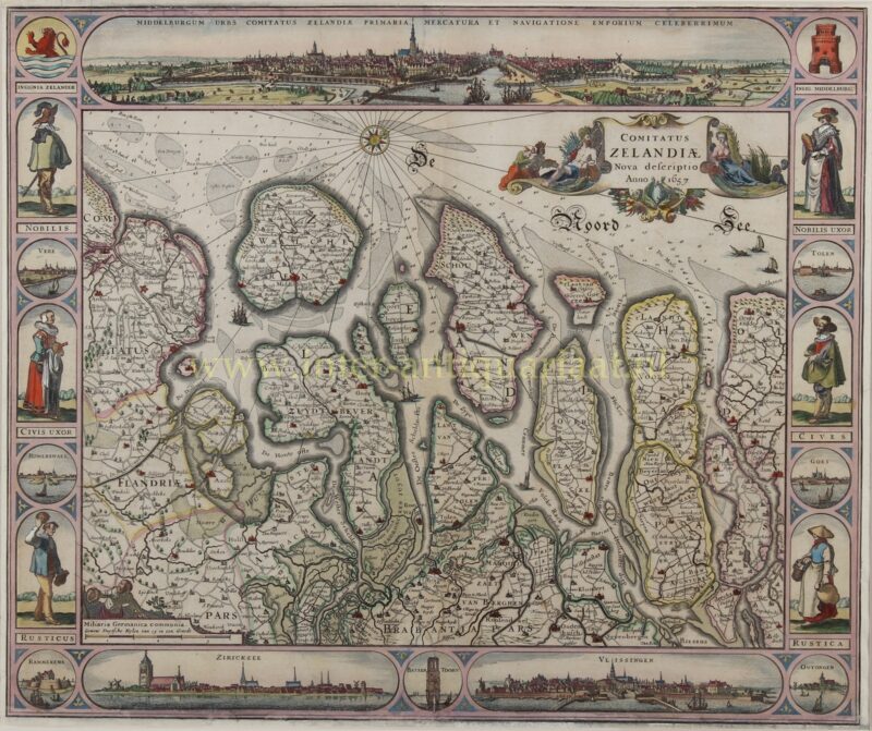 Zeeland - Claes Jansz. Visscher + Nicolaes Visscher, 1657