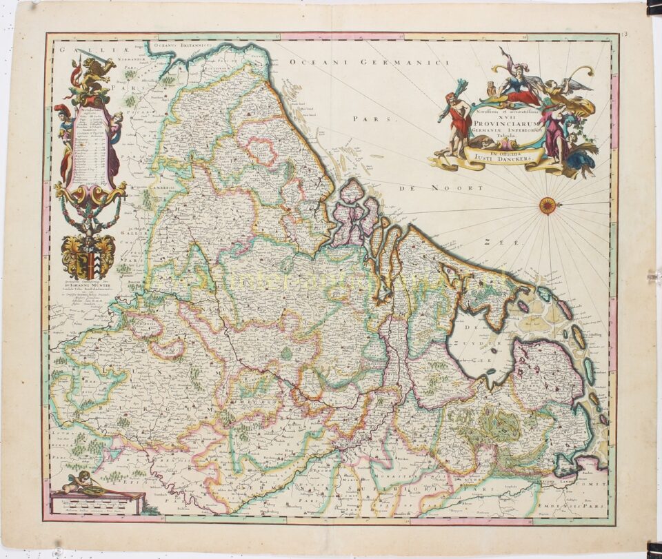 Zeventien Provinciën - Justus Danckerts, ca. 1680 - Afbeelding 3